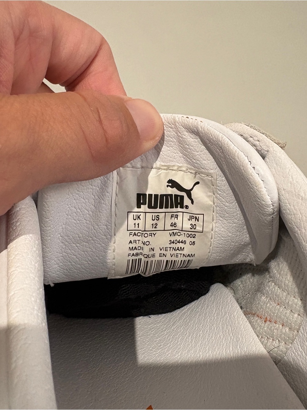 Jil Sander Puma Limited Collab Size 12 White and Orange Low Sneakers Leather EUC - Picture 5 of 5